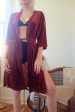 Rust Velvet Robe Discount