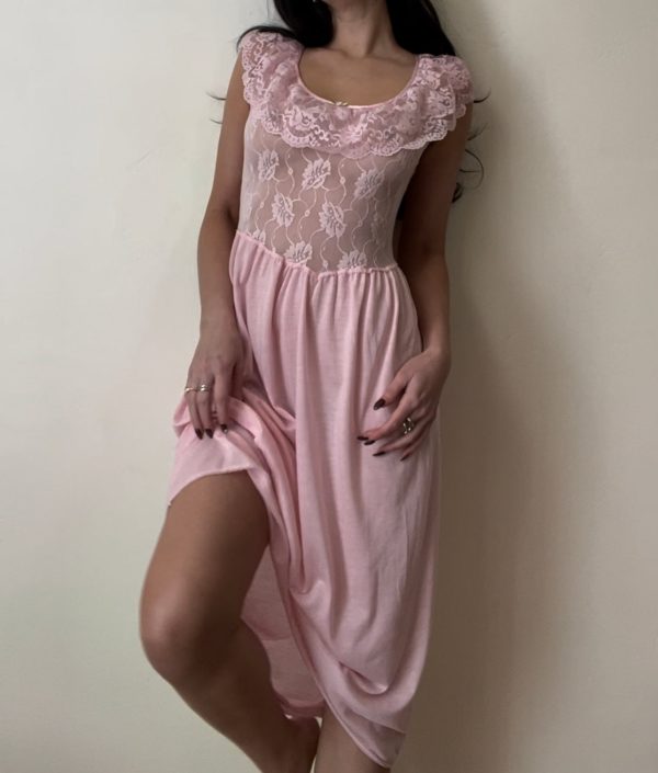 Vintage Pink Veronica Dress For Sale