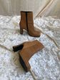 Camel Square Toe Booties   7 Fashion