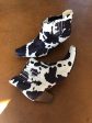 Cow Print Western Boots   8 For Sale