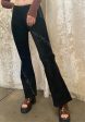 Vintage Suede & Rhinestone Pants Fashion