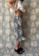 Vintage Silk Floral Diamond Print Skirt Sale