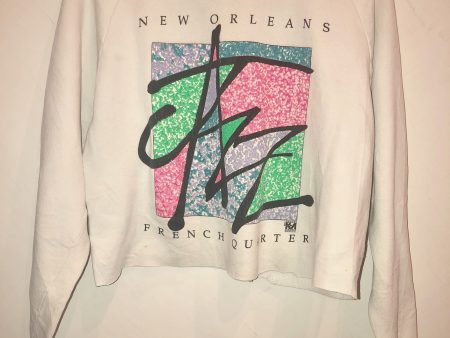 VTG New Orleans Crop Sweatshirt For Cheap