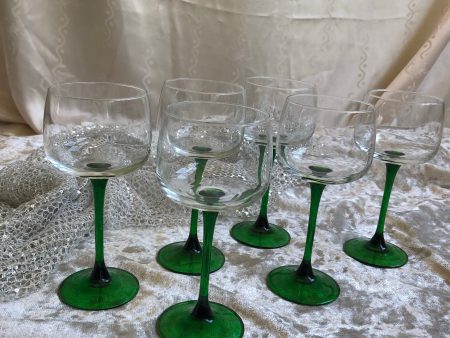 Emerald Stem Wine Glass Set Online