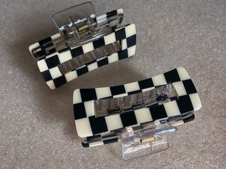 Checker Hair Clip For Discount