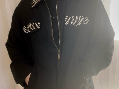 Vintage Zebra Trim Jacket Discount