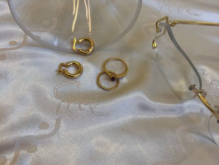 Chubby Gold Plated Mini Hoops Discount