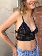 Black Lace Cage Crop Online Hot Sale